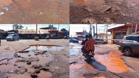 Conakry_Le carrefour du siège du RPG dégradé: les riverains sollicitent l’aide des autorités