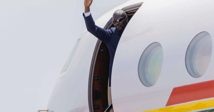 39e sommet de l’UA : départ du président Mamadi Doumbouya pour Addis-Abeba