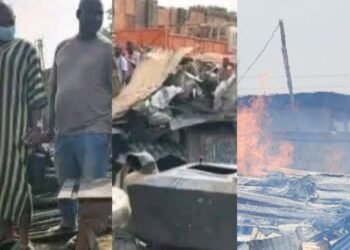 Kindia : un incendie d&rsquo;une rare violence cause d’importants dégâts dans un dépôt de bois à Caravansérail