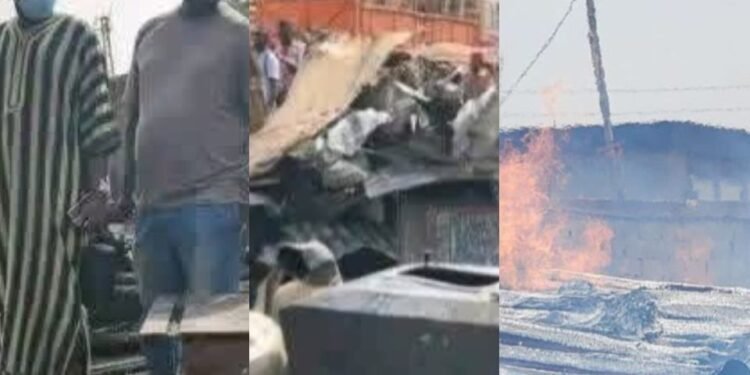 Kindia : un incendie d’une rare violence cause d’importants dégâts dans un dépôt de bois à Caravansérail