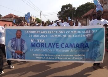 Communales 2026 : Morlaye Camara lance sa campagne électorale à Lambanyi sous le signe de la jeunesse et du développement