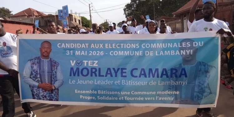 Communales 2026 : Morlaye Camara lance sa campagne électorale à Lambanyi sous le signe de la jeunesse et du développement