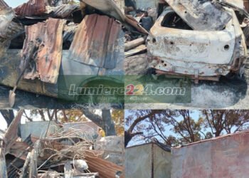 Conakry : plusieurs véhicules et boutiques consumés dans un incendie à Cité de l’Air
