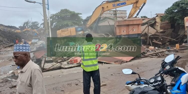 Conakry : des opérations de déguerpissement débutent à Dar-Es-Salam