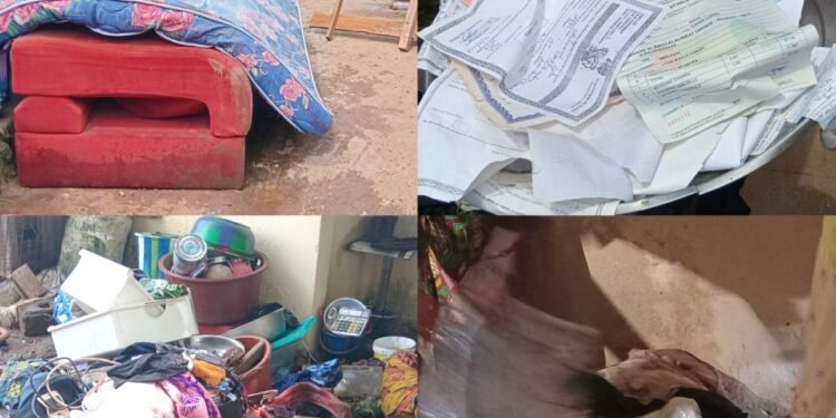 Inondation à Cité de l’air : « L’argent de mon mari, 3 000 000 GNF, était couché ici, nous n’en avons vu aucune trace », déplore une victime